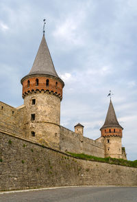 Low angle view of historical building against sky