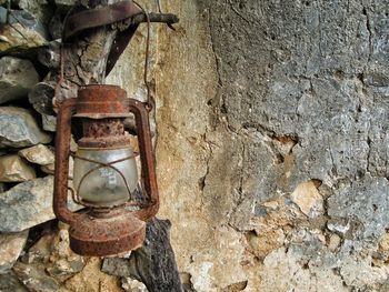 Close-up of weathered wall