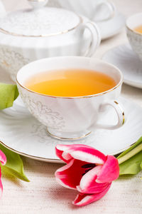 Close-up of tea on table