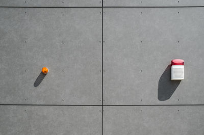 Security systems mounted on building during sunny day