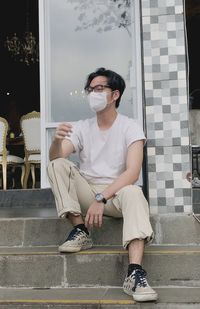 Aethetic teenage male enjoying his time