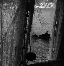 View of boats in water