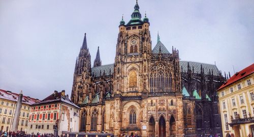 Low angle view of church against sky