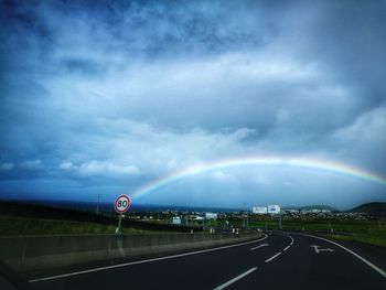 Road against sky