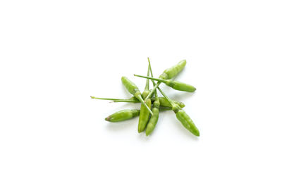 Close-up of vegetables against white background