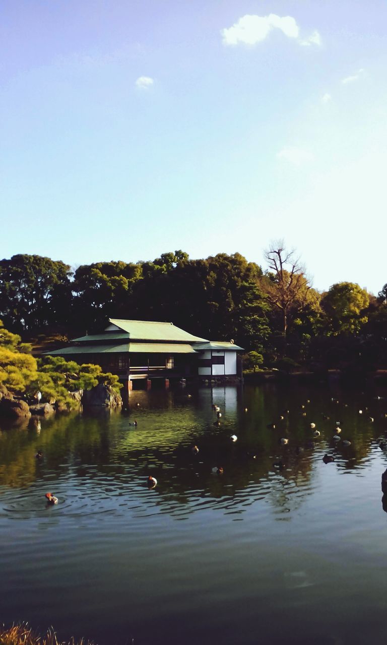 water, architecture, built structure, tree, building exterior, reflection, lake, waterfront, sky, house, river, tranquility, nature, tranquil scene, outdoors, beauty in nature, day, pond, scenics, no people