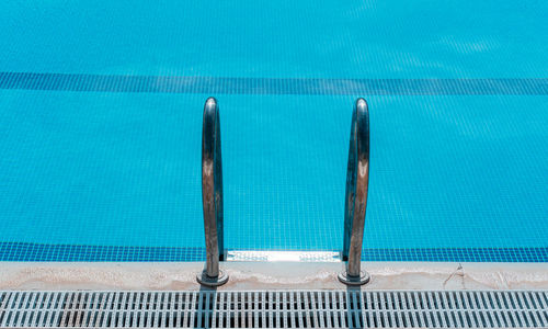 High angle view of swimming pool