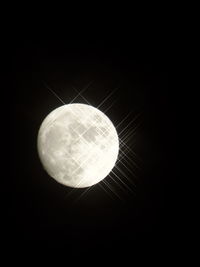 Low angle view of moon