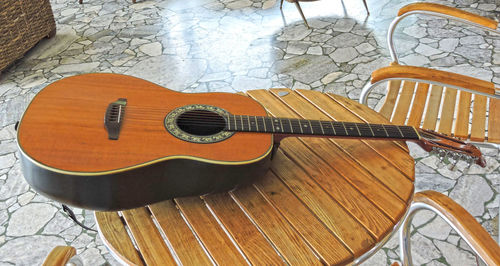 Close-up high angle view of a object