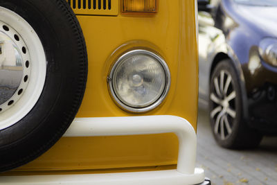 Close-up of vintage car