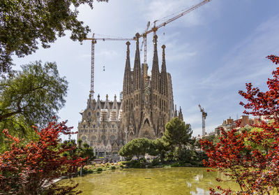 View of temple against sky
