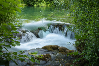 River flowing through rocks