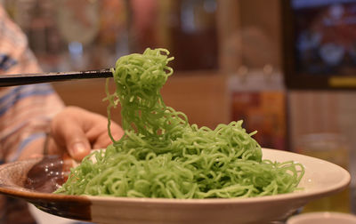 Close-up of food in plate