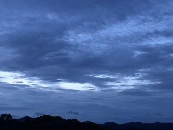 Low angle view of cloudy sky