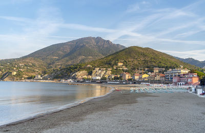 Scenery around levanto, a small town at a coastal area in the province of la spezia in liguria