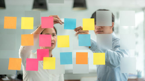 Close-up of toy blocks on table