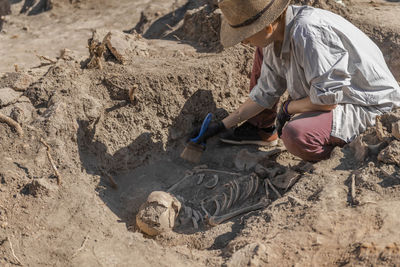 Ancient burial site- archaeological excavations