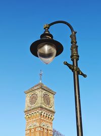 The pavilion dome and the street light