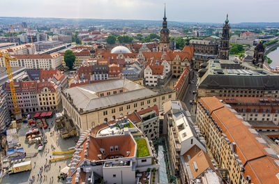 Dresden from frauenkirche viewing platform