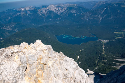 Panoramic view of rocky mountains