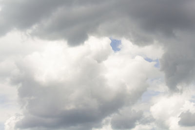 Low angle view of clouds in sky