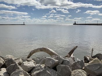 Scenic view of sea against sky