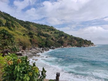 Scenic view of sea against sky