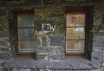 Close-up of old building
