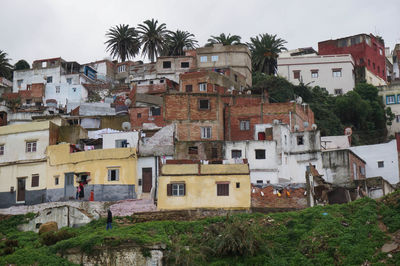 Residential buildings against sky