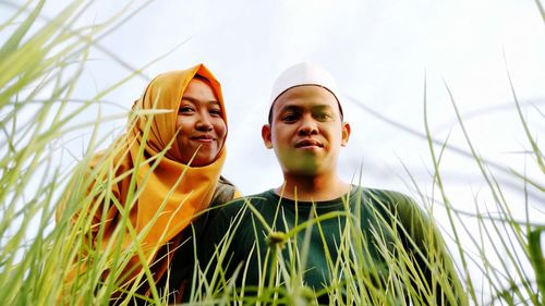 Portrait of young couple