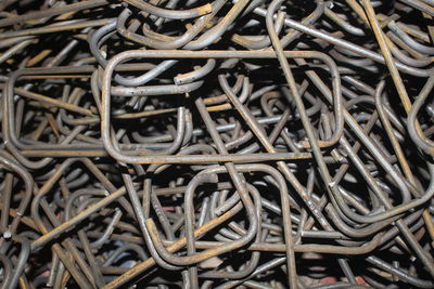 Full frame shot of metallic structure