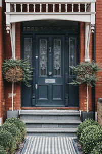 Entrance of building