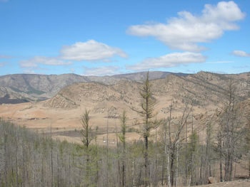 Scenic view of mountains