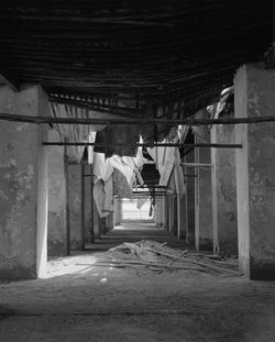 Corridor of abandoned building