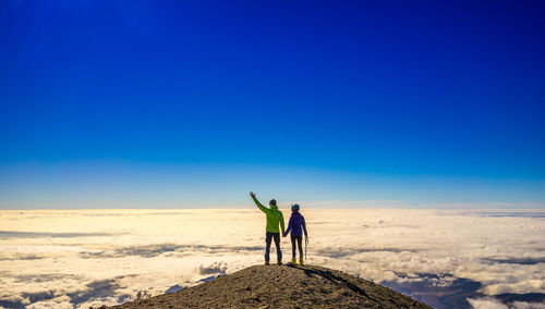 View of man standing on hill