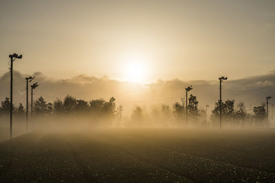 Scenic view of sunset