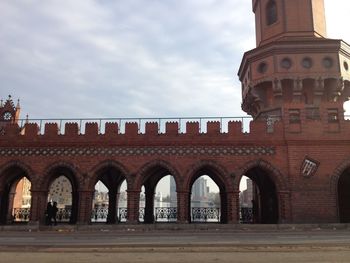 View of historical building against cloudy sky