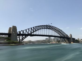 View of bridge over sea