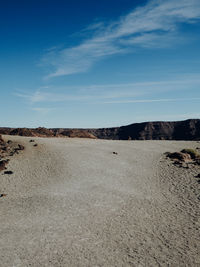 Scenic view of desert against sky