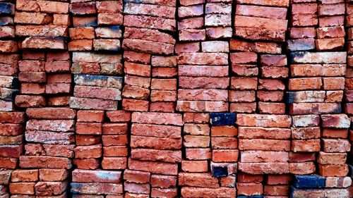 Full frame shot of brick wall