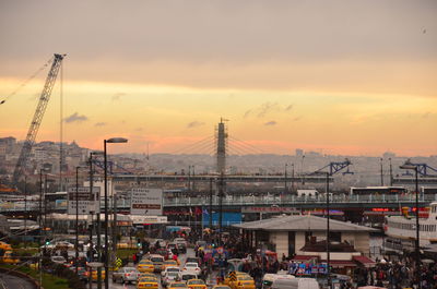 View of cloudy sky at sunset