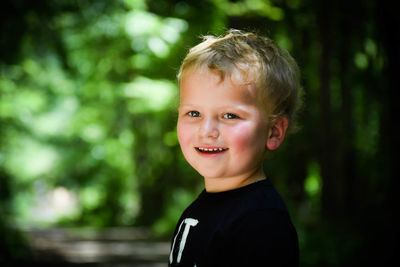 Portrait of smiling boy