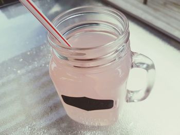 Close-up of drink on table