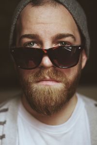 Portrait of a man wearing sunglasses