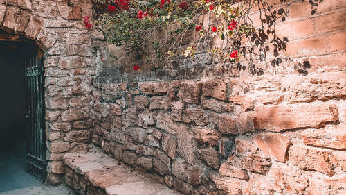 Weathered wall of old building