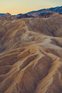 Scenic view of desert against sky