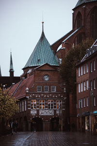 View of historic building against clear sky