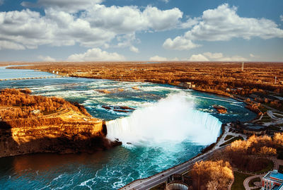 Panoramic view of sea against sky