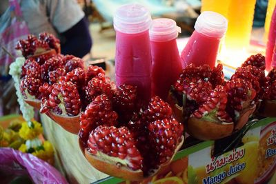 Close-up of fruits for sale in market