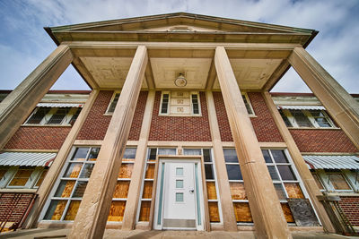 Low angle view of building against sky